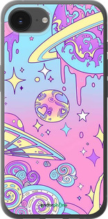 Силиконовый чехол Розовая галактика для Apple iPhone SE 4 - 4146u-3652 изображение 