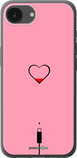 Силиконовый чехол Подзарядка сердца1 для Apple iPhone SE 4 - 4275u-3652 изображение 
