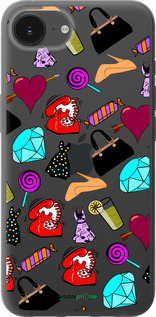 Силиконовый чехол stickers для Apple iPhone SE 4 - 4757u-3652 изображение 