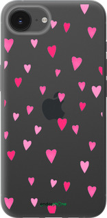 Силиконовый чехол Сердечки 2 для Apple iPhone SE 4 - 4763u-3652 изображение 