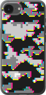 Силиконовый чехол Пиксельный камуфляж для Apple iPhone 16e - 5481u-3971 изображение 