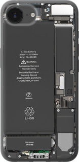 Силиконовый чехол Детали смартфона для Apple iPhone SE 4 - 5487u-3652 изображение 