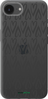 Силиконовый чехол Сердца v2 для Apple iPhone 16e - 5497u-3971 изображение 