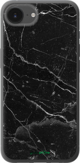 Силиконовый чехол Черный мрамор v2 для Apple iPhone SE 4 - 5568u-3652 изображение 