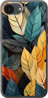 Силиконовый чехол Кольорове листя для Apple iPhone SE 4 - 5644u-3652 изображение 