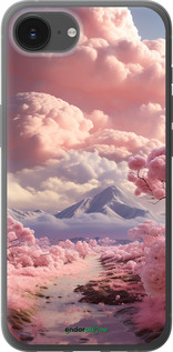 Силиконовый чехол Розовые облака для Apple iPhone SE 4 - 5660u-3652 изображение 