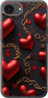 Силиконовый чехол Сердечки для Apple iPhone SE 4 - 5831u-3652 изображение 