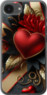 Силиконовый чехол Сердечки v2 для Apple iPhone 16e - 5832u-3971 изображение 
