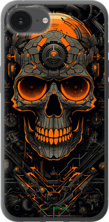 Силиконовый чехол Череп для Apple iPhone 16e - 5952u-3971 изображение 