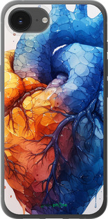 Силиконовый чехол Арт-сердце для Apple iPhone 16e - 6034u-3971 изображение 