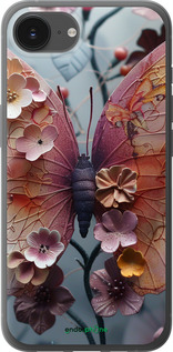 Силиконовый чехол Fairy Butterfly для Apple iPhone 16e - 6048u-3971 изображение 