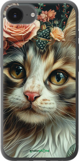 Силиконовый чехол Cats and flowers для Apple iPhone SE 4 - 6069u-3652 изображение 