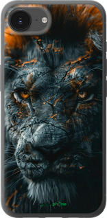 Силиконовый чехол Пламенный лев для Apple iPhone SE 4 - 6153u-3652 изображение 