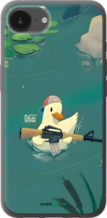 Силиконовый чехол Уточка с автоматом для Apple iPhone SE 4 - 6356u-3652 изображение 