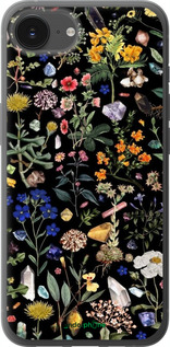 Силиконовый чехол С цветами для Apple iPhone 16e - 6422u-3971 изображение 
