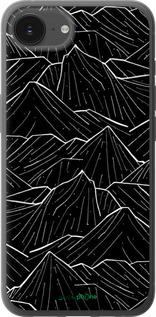 Силиконовый чехол С изображением Темных гор для Apple iPhone 16e - 6489u-3971 изображение 