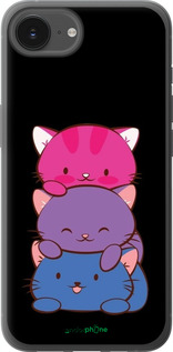 Силіконовий чехол Милі котятка для Apple iPhone 16e - 6518u-3971 изображение 