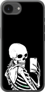 Силиконовый чехол Скелет делает Selfie для Apple iPhone SE 4 - 6535u-3652 изображение 
