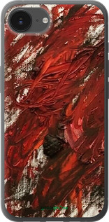 Силиконовый чехол Абстрактная композиция в красных тонах для Apple iPhone 16e - 6541u-3971 изображение 