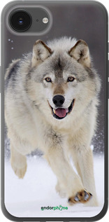 Силіконовий чехол Вовк, що біжить для Apple iPhone 16e - 826u-3971 изображение 