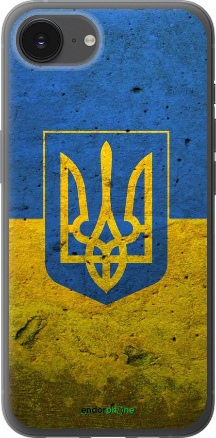 Силиконовый чехол Флаг и герб Украины 2 для Apple iPhone SE 4 - 378u-3652 изображение 