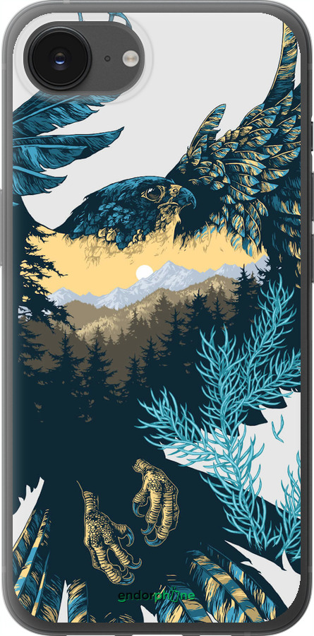 Силиконовый чехол Арт-орел на фоне природы для Apple iPhone SE 4 - 3983u-3652 изображение 