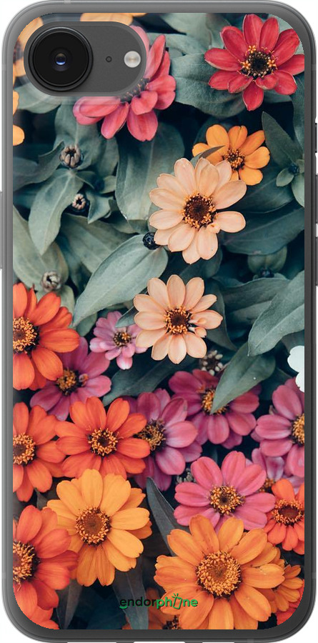 Силиконовый чехол Beauty flowers для Apple iPhone 16e - 4050u-3971 изображение 