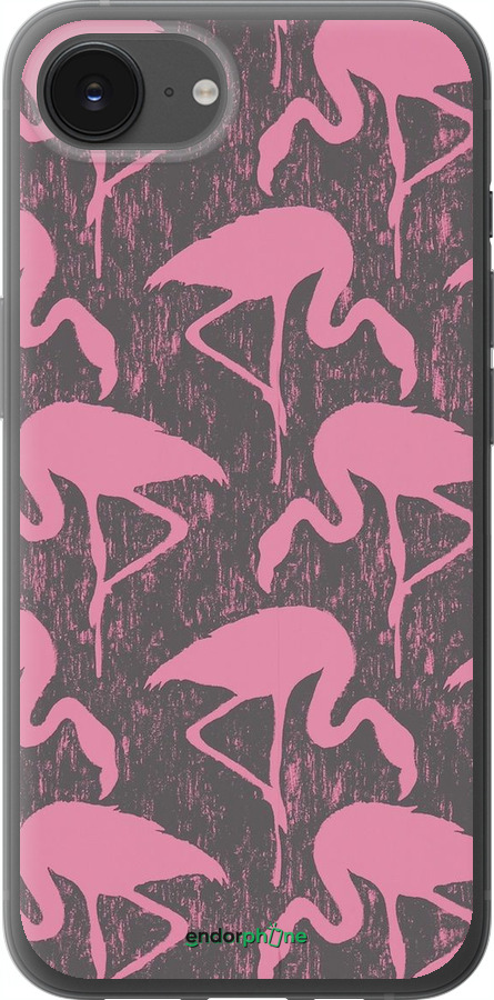 Силиконовый чехол Vintage-Flamingos для Apple iPhone 16e - 4171u-3971 изображение 