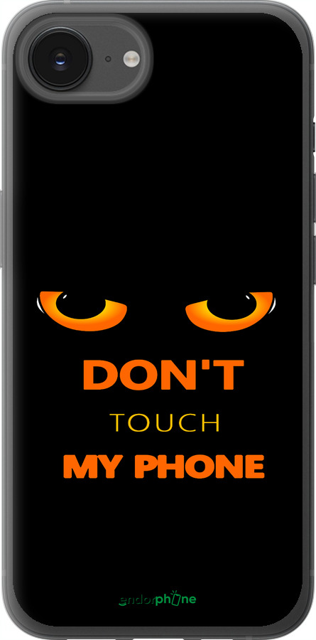 Силиконовый чехол Don't touch the phone для Apple iPhone 16e - 4261u-3971 изображение 