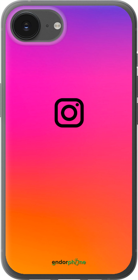 Силиконовый чехол Instagram для Apple iPhone 16e - 4273u-3971 изображение 