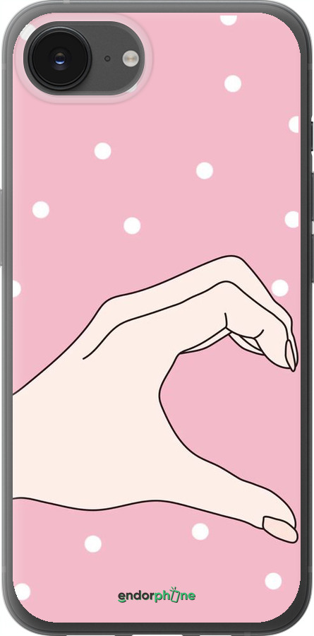 Силиконовый чехол Половинка сердца для Apple iPhone SE 4 - 4340u-3652 изображение 