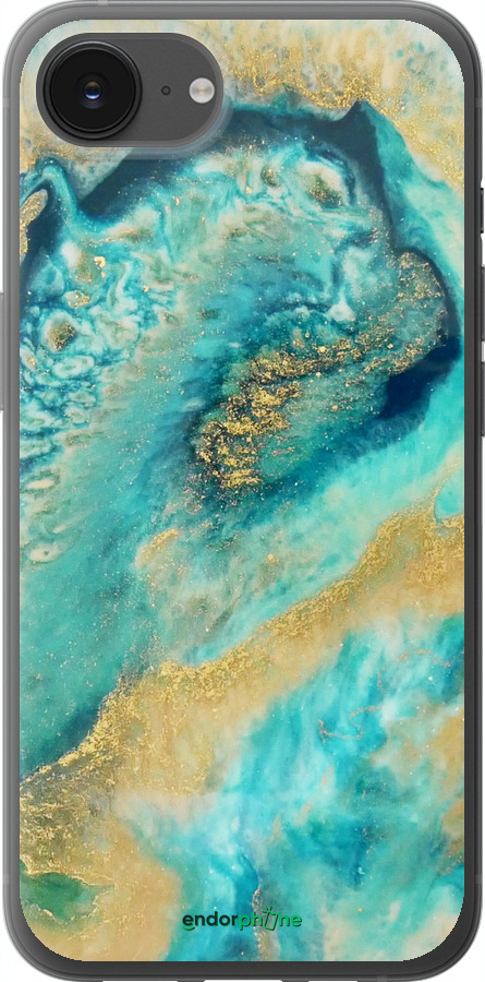 Силиконовый чехол Green marble для Apple iPhone 16e - 4365u-3971 изображение 