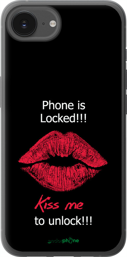 Силіконовий чехол Розблокуй-поцілуй для Apple iPhone 16e - 4372u-3971 изображение 