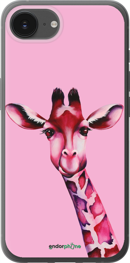 Силиконовый чехол Розовая жирафа для Apple iPhone SE 4 - 4441u-3652 изображение 