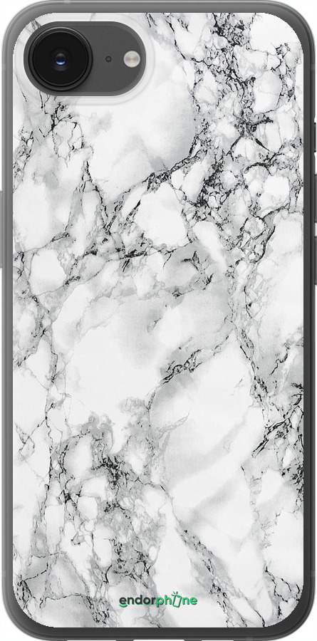 Силіконовий чехол Мармур білий для Apple iPhone 16e - 4480u-3971 изображение 