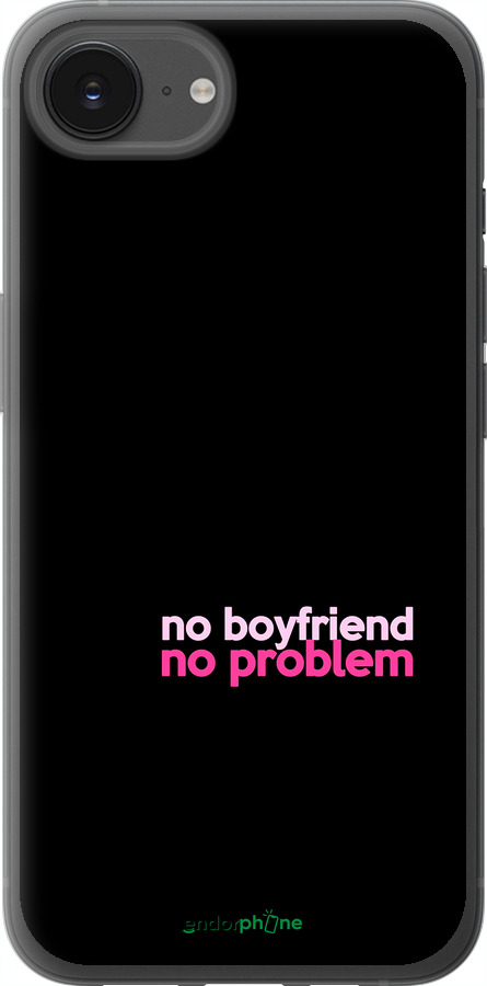 Силиконовый чехол no boyfriend no problem для Apple iPhone SE 4 - 4549u-3652 изображение 
