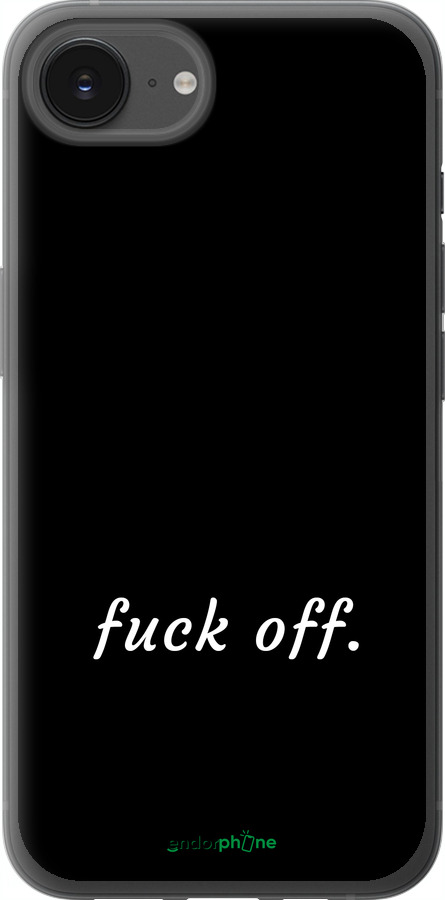 Силиконовый чехол Fuck off для Apple iPhone 16e - 4731u-3971 изображение 
