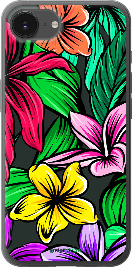 Силиконовый чехол Тропические цветы 1 для Apple iPhone SE 4 - 4753u-3652 изображение 