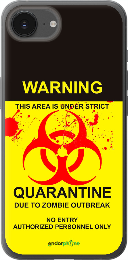 Силиконовый чехол Biohazard  9 для Apple iPhone 16e - 4825u-3971 изображение 