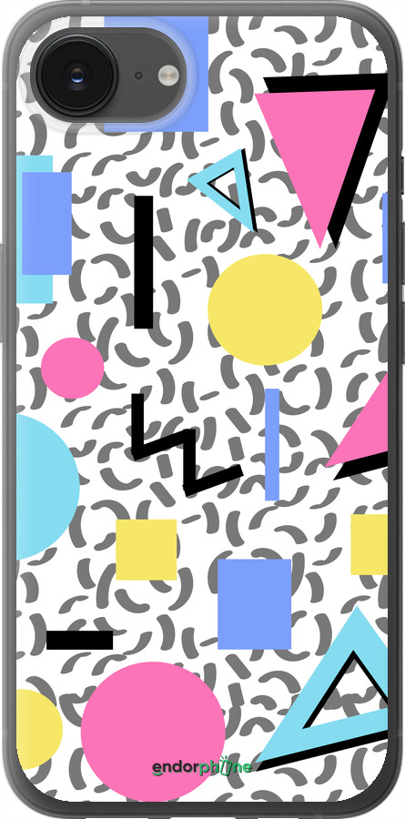 Силіконовий чехол Color shapes для Apple iPhone SE 4 - 4893u-3652 изображение 