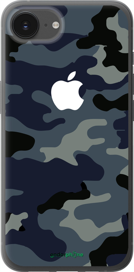 Силиконовый чехол Камуфляж 1 для Apple iPhone 16e - 4897u-3971 изображение 