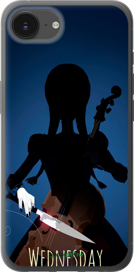 Силиконовый чехол Wednesday для Apple iPhone 16e - 5515u-3971 изображение 