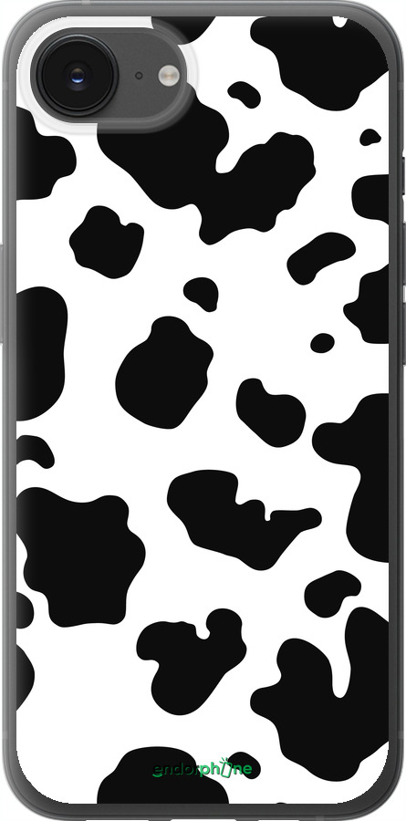 Силиконовый чехол Шкура коровы для Apple iPhone SE 4 - 5576u-3652 изображение 