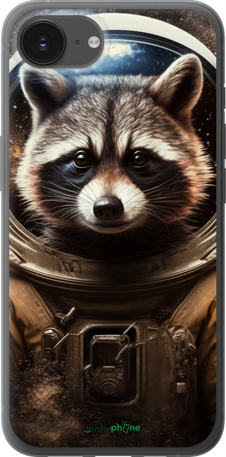 Силиконовый чехол Raccoon austronaut для Apple iPhone SE 4 - 5581u-3652 изображение 