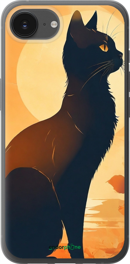 Силиконовый чехол Черная кошка v2 для Apple iPhone SE 4 - 5830u-3652 изображение 