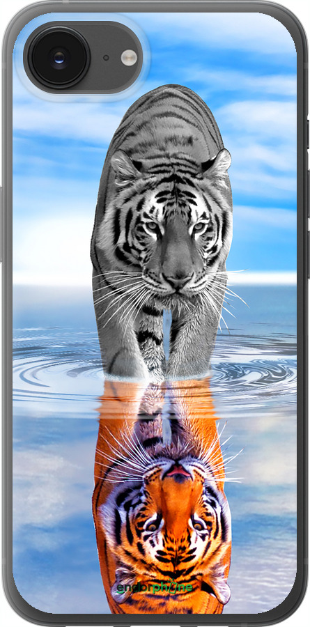 Силиконовый чехол Тигр для Apple iPhone SE 4 - 6016u-3652 изображение 