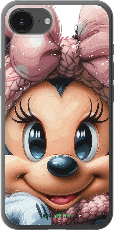 Силиконовый чехол Минни Маус с бантиком для Apple iPhone SE 4 - 6055u-3652 изображение 