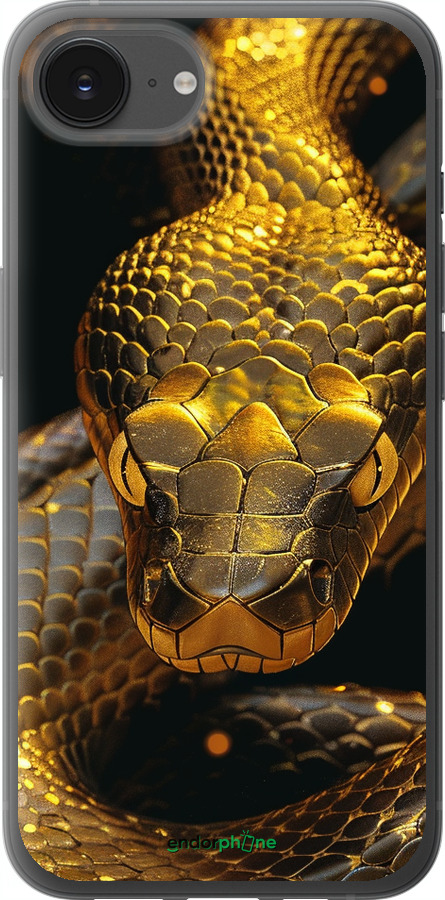Силиконовый чехол Golden snake для Apple iPhone SE 4 - 6072u-3652 изображение 