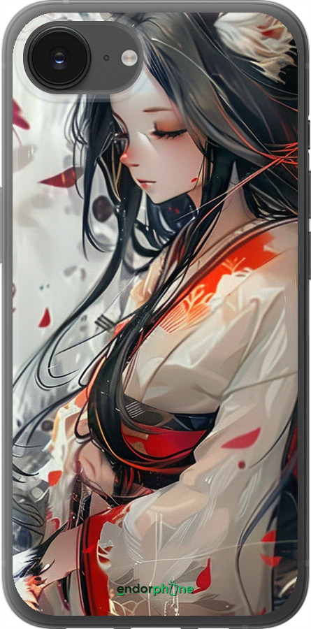 Силиконовый чехол Кицуне для Apple iPhone 16e - 6073u-3971 изображение 