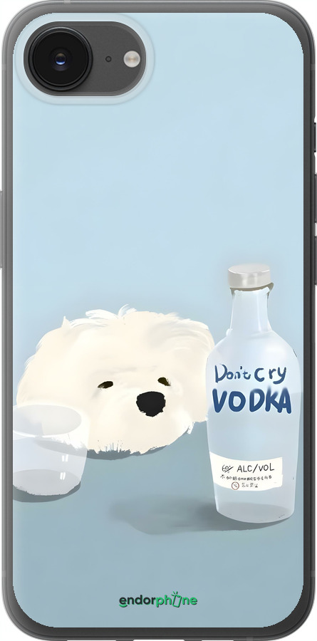 Силиконовый чехол Пес водка для Apple iPhone SE 4 - 6368u-3652 изображение 